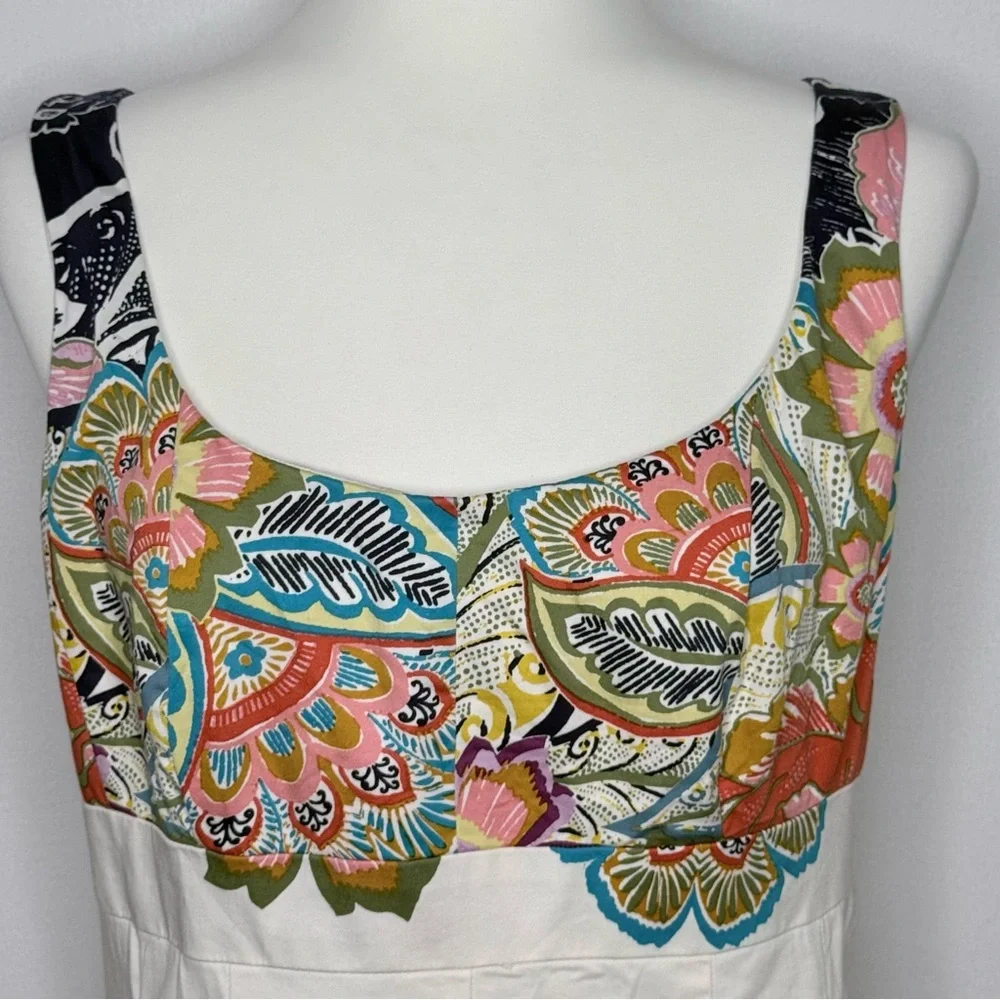 Nine West Colorful Floral Midi Dress Fit to Flare